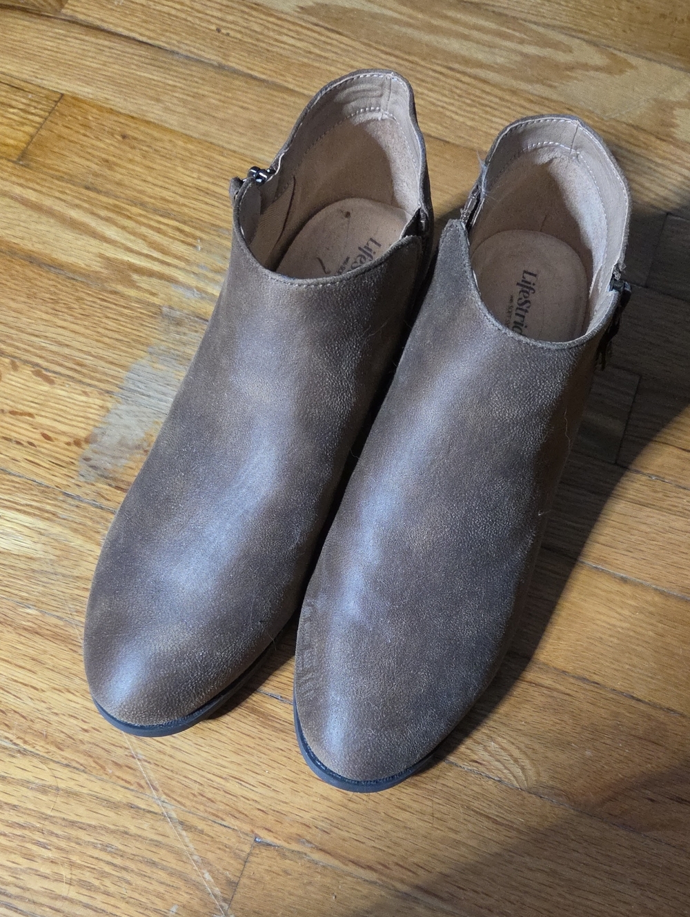 Life Stride Women's Taupe Brown Boots
